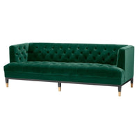 Eichholtz Castelle 3 Seater Sofa Roche Dark Green Velvet