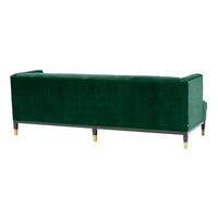 Eichholtz Castelle 3 Seater Sofa Roche Dark Green Velvet