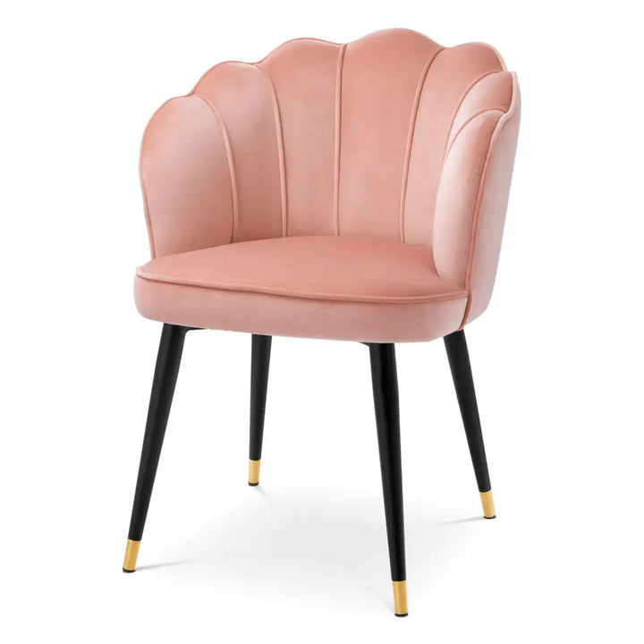Bristol Dining Chair - Savona Nude Velvet Eichholtz 2