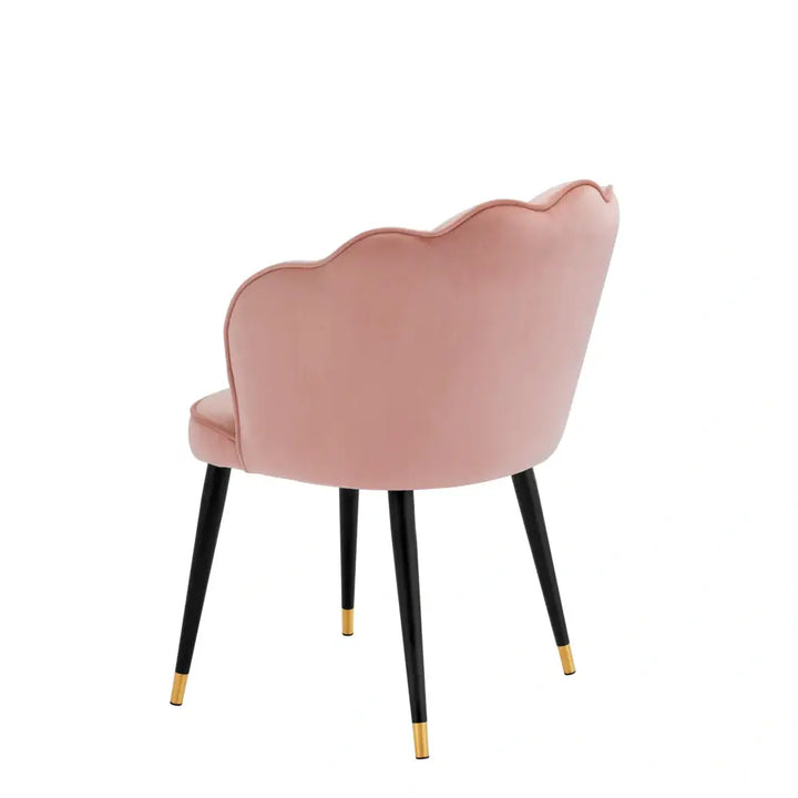 Bristol Dining Chair - Savona Nude Velvet Eichholtz 4
