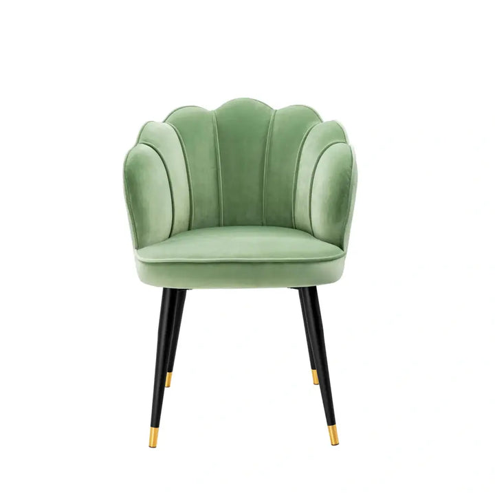 Bristol Dining Chair - Savona Pistache Green Velvet Eichholtz 1