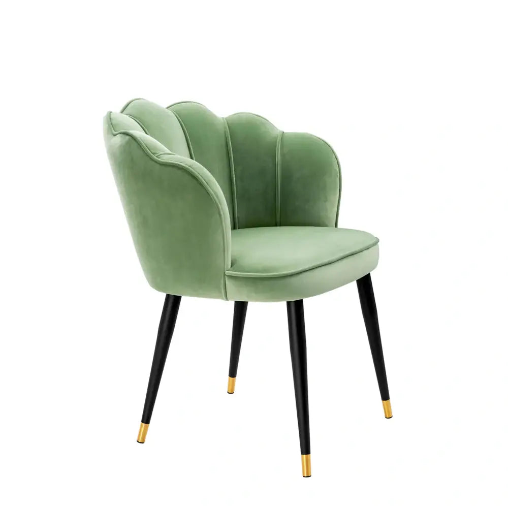 Bristol Dining Chair - Savona Pistache Green Velvet Eichholtz 4