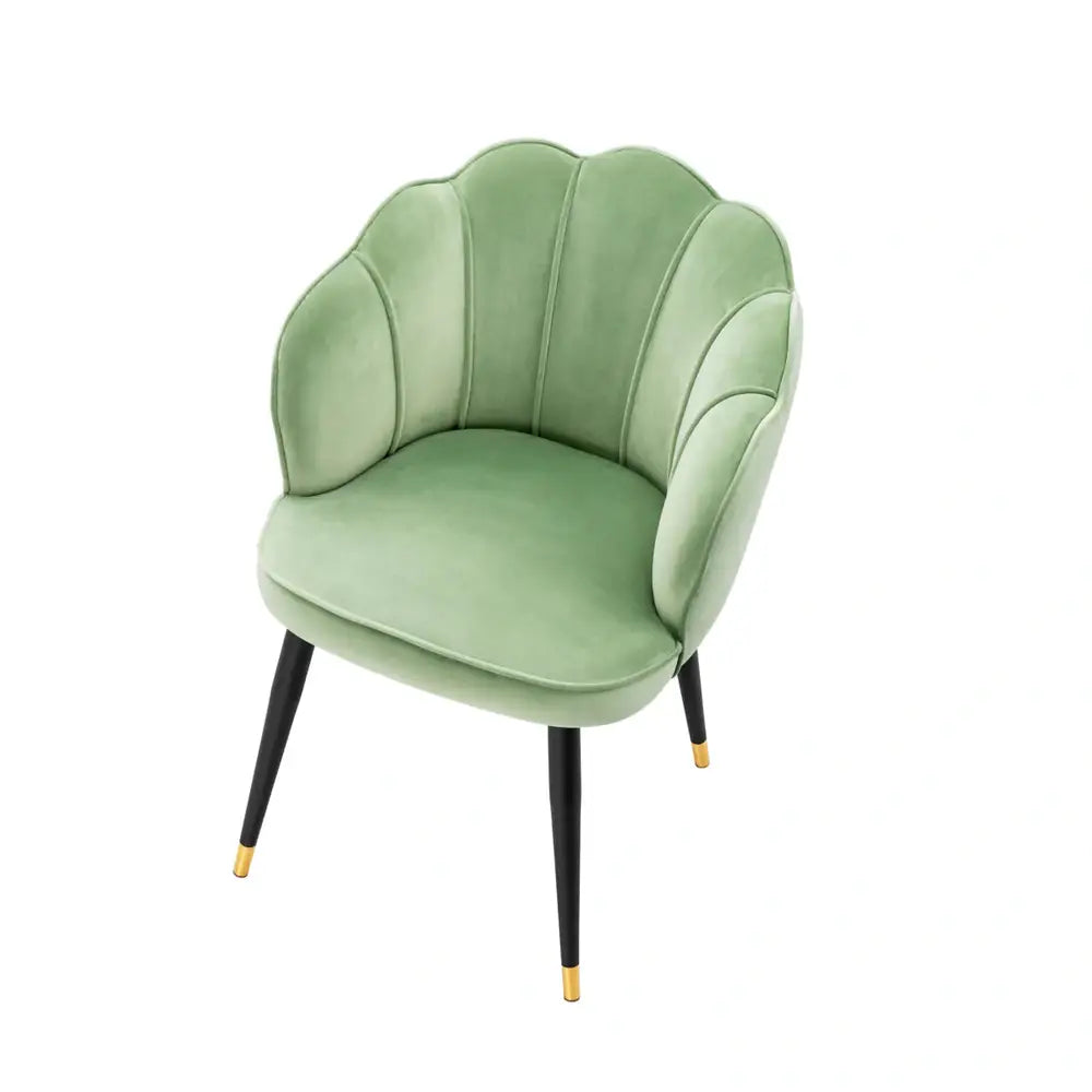Bristol Dining Chair - Savona Pistache Green Velvet Eichholtz 5