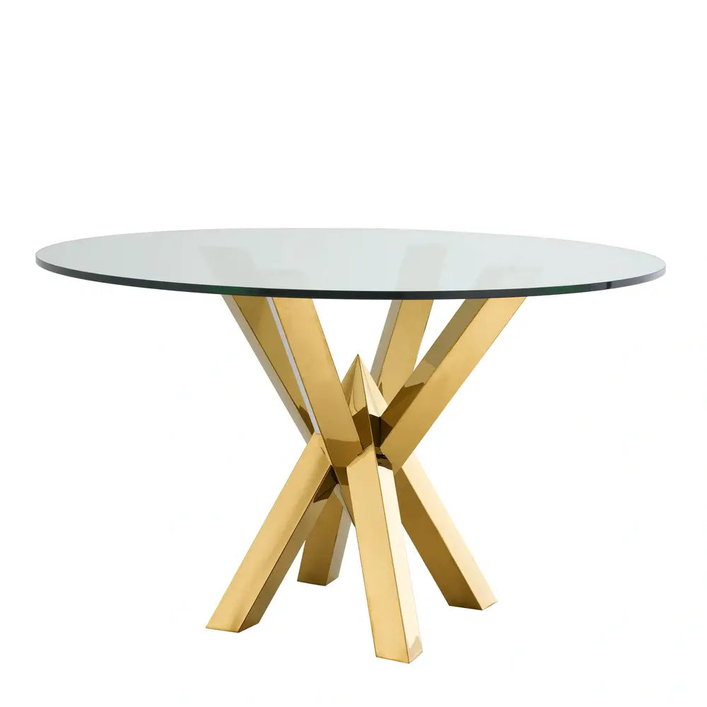 Eichholtz Triumph Dining Table in Gold Finish