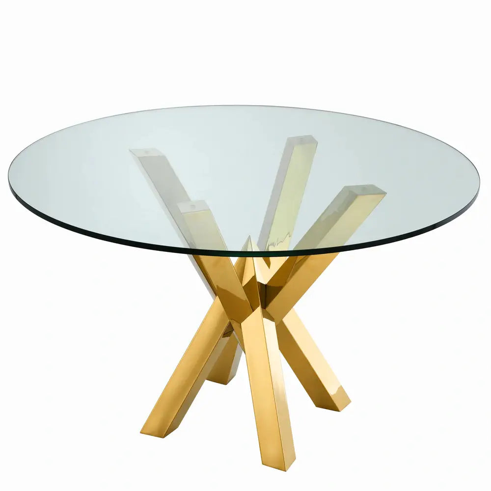 Eichholtz Triumph Dining Table in Gold Finish