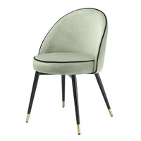 Eichholtz Set of 2 Cooper Dining Chair in Savona Pistache Green Velvet