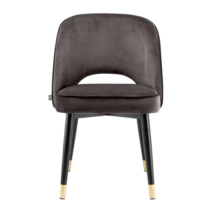 Cliff Set of 2 Dining Chairs - Savona Velvet Grey Eichholtz 3