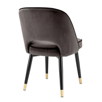 Eichholtz Set of 2 Cliff Dining Chairs in Savona Velvet Grey