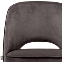 Eichholtz Set of 2 Cliff Dining Chairs in Savona Velvet Grey