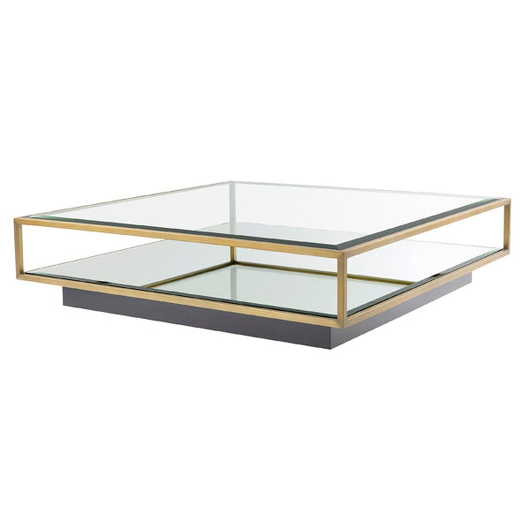 Tortona Large Square Coffee Table - Brass Eichholtz 1