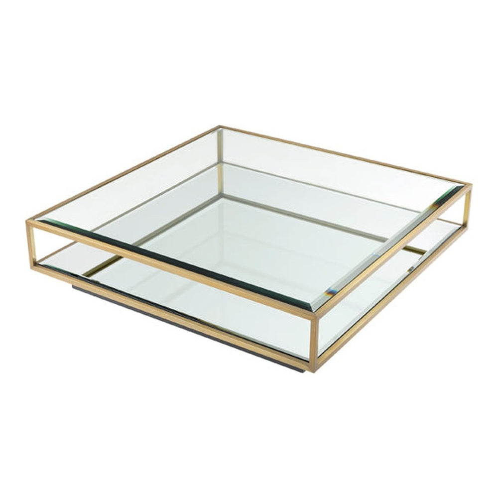 Tortona Large Square Coffee Table - Brass Eichholtz 2