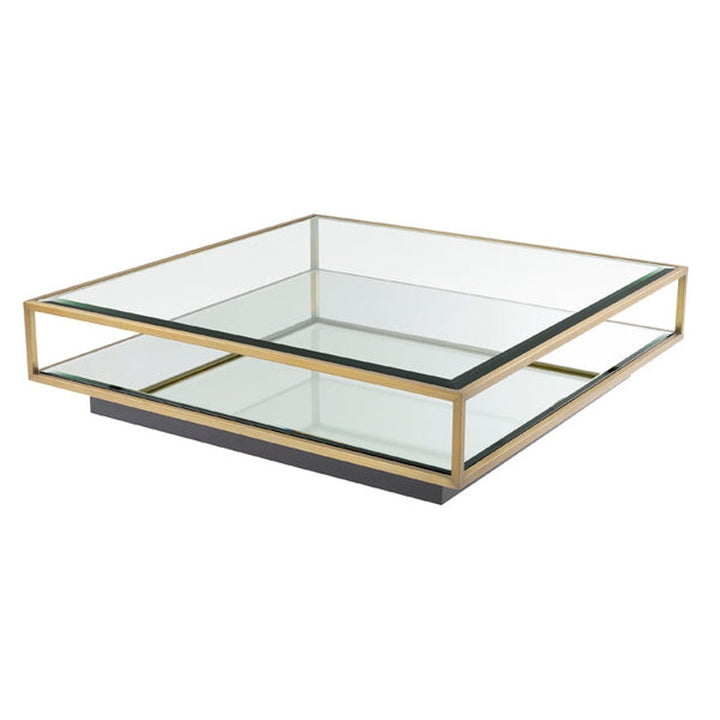 Tortona Large Square Coffee Table - Brass Eichholtz 3
