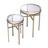 Eichholtz Set of 2 Hoxton Side Table Brass