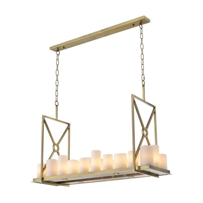 Commodore Rectangular Chandelier - Brass Eichholtz 1