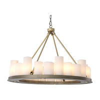 Eichholtz Commodore Round Chandelier Brass