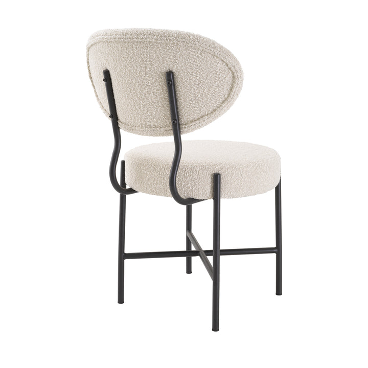 Vicq Set of 2 Dining Chairs - Bouclé Cream Eichholtz 4