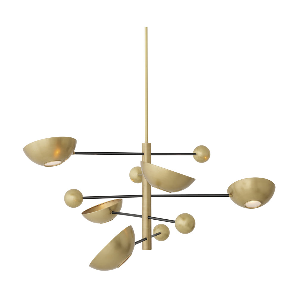 Eichholtz Salinas Chandelier in Antique Brass