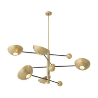 Eichholtz Salinas Chandelier in Antique Brass