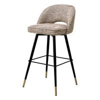 Eichholtz Cliff Set of 2 Bar Stools in Mademoiselle Beige