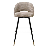 Eichholtz Cliff Set of 2 Bar Stools in Mademoiselle Beige