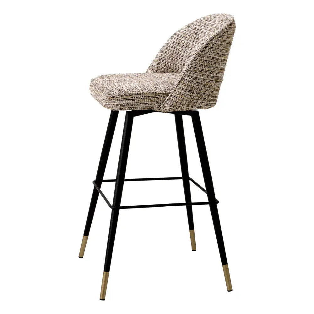 Eichholtz Cliff Set of 2 Bar Stools in Mademoiselle Beige