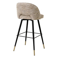 Eichholtz Cliff Set of 2 Bar Stools in Mademoiselle Beige