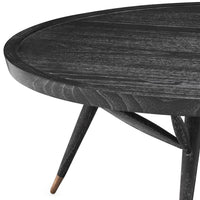 Eichholtz Phoenix Coffee Table in Charcoal Grey Veneer