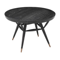 Eichholtz Phoenix Side Table in Charcoal Grey Veneer