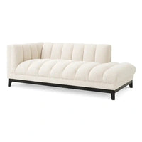 Eichholtz Ditmar Left Lounge Sofa in Bouclé Cream