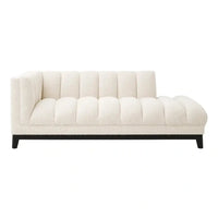 Eichholtz Ditmar Left Lounge Sofa in Bouclé Cream