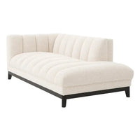 Eichholtz Ditmar Left Lounge Sofa in Bouclé Cream