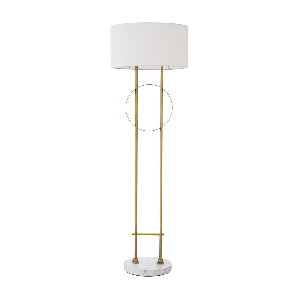 Eichholtz Kaiser Floor Lamp in Antique Brass