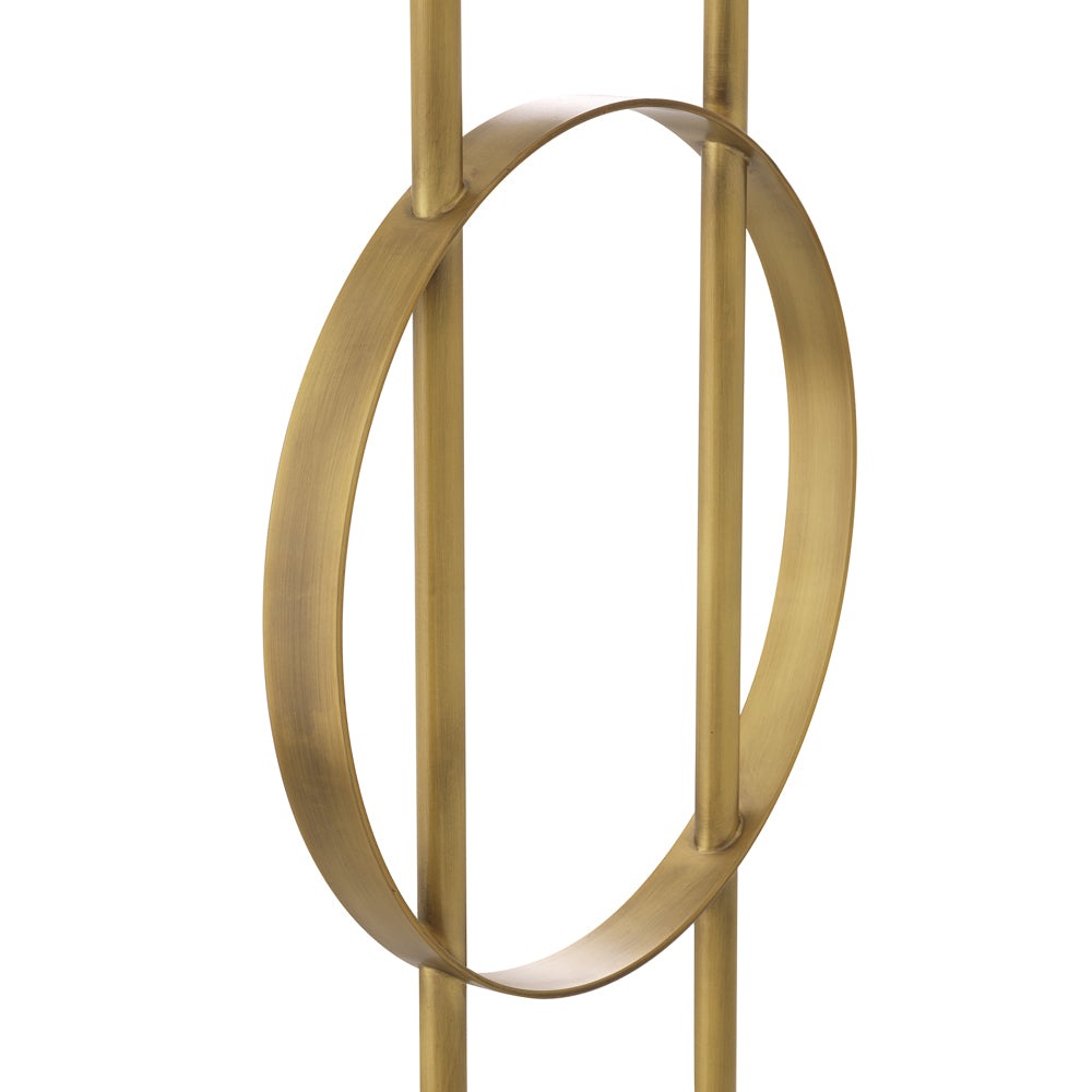 Eichholtz Kaiser Floor Lamp in Antique Brass