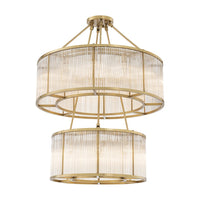 Eichholtz Bernardi Chandelier in Antique Brass