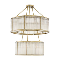 Eichholtz Bernardi Chandelier in Antique Brass