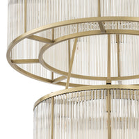 Eichholtz Bernardi Chandelier in Antique Brass