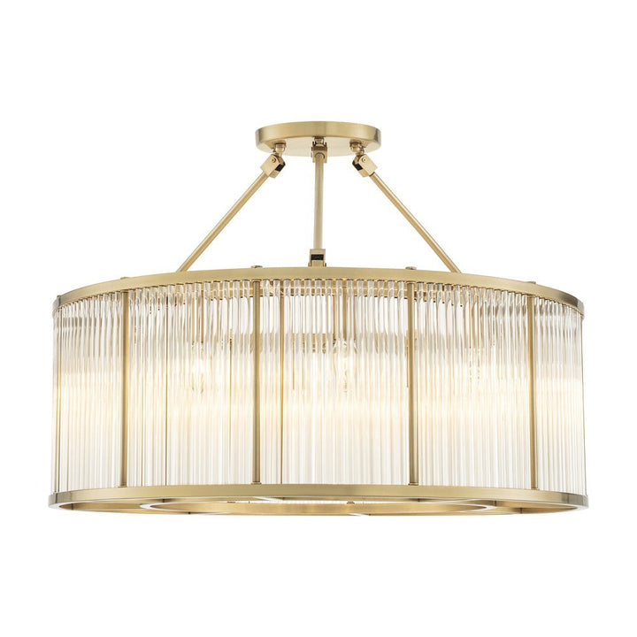 Large Bernardi Ceiling Lamp - Antique Brass Eichholtz 1