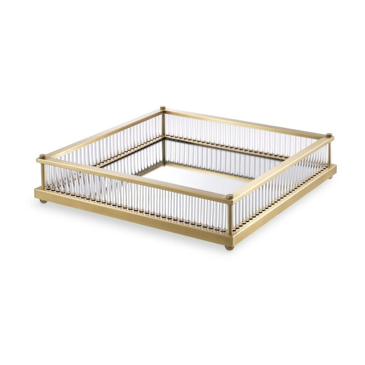 Cora Square Tray - Antique Brass Eichholtz 2