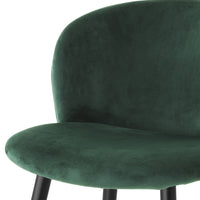 Eichholtz Volante Counter Stool in Roche Dark Green Velvet