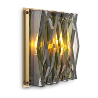 Eichholtz Small Nuvola Wall Lamp in Antique Brass