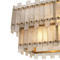 Eichholtz Caprera Rectangular Chandelier in Antique Brass