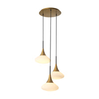 Eichholtz Small Duco Chandelier in Antique Brass