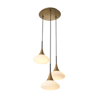 Eichholtz Small Duco Chandelier in Antique Brass