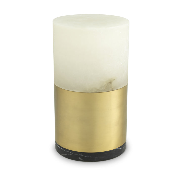 McLean Marble Table Lamp 20 cm - Alabaster & Antique Brass Eichholtz 2