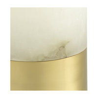 Eichholtz McLean Table Lamp 20 cm in Alabaster & Antique Brass