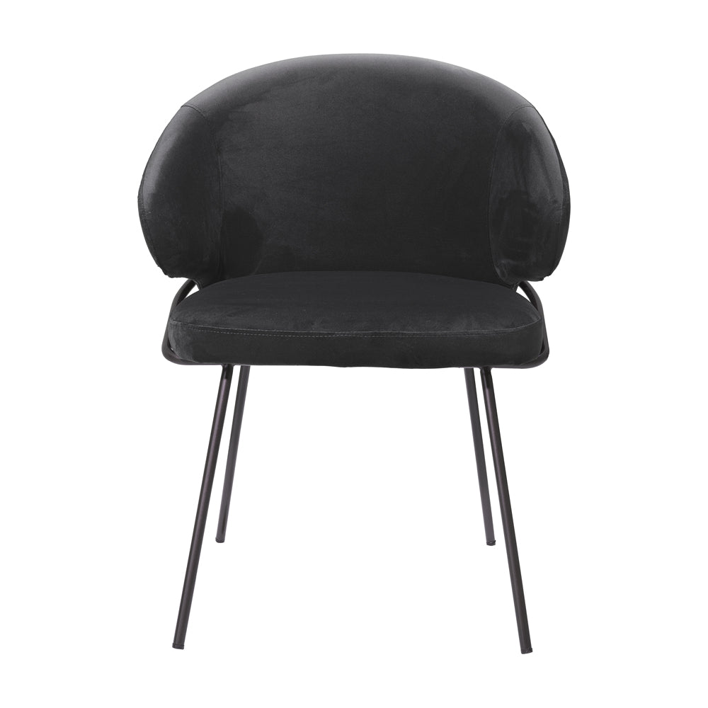 Eichholtz Kinley Dining Chair in Roche Black Velvet