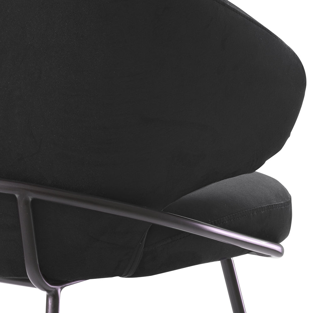 Eichholtz Kinley Dining Chair in Roche Black Velvet