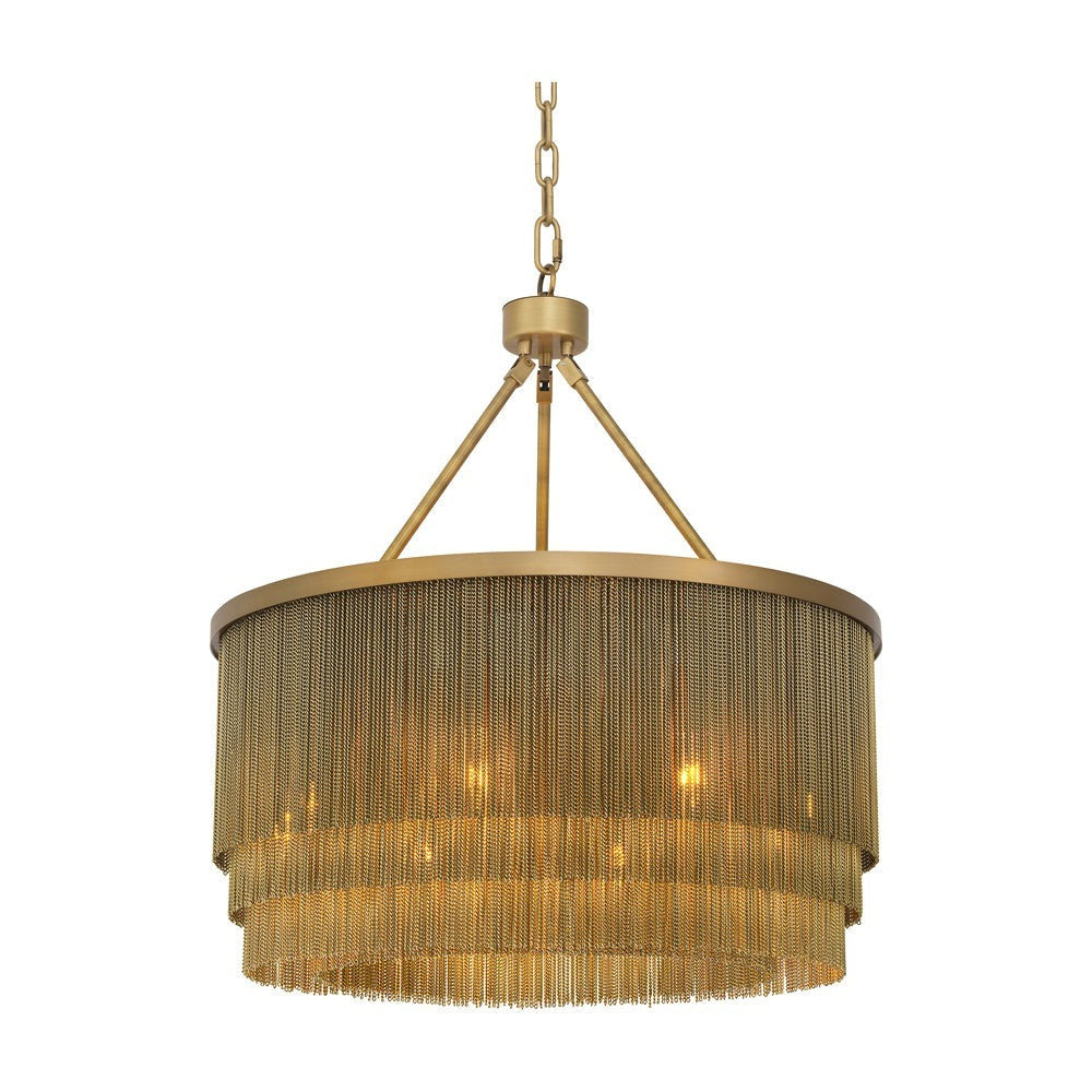 Eichholtz Small Tissot Round Chandelier in Antique Brass