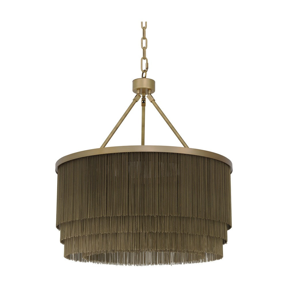 Eichholtz Small Tissot Round Chandelier in Antique Brass