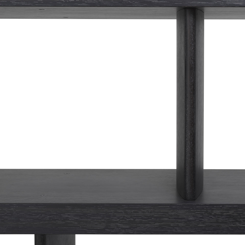 Eichholtz Brett Cabinet in Charcoal Grey Veneer